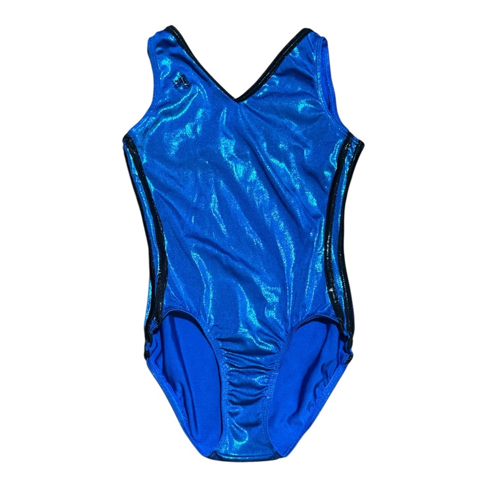 Adidas Shiny Blue Gymnastics Leotard Adult Small (AS)